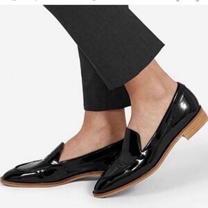 Everlane The Patent Leather Modern Oxfords Black Slip On Classic Loafers